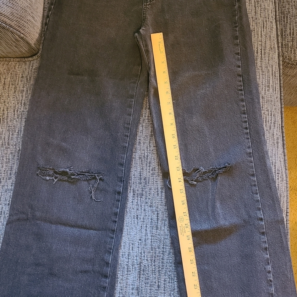 Stradivarius Charcoal Straight Fit Jeans